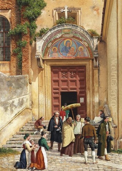 A Roman Monastery (the Entrance Gate To Araceli) - view 1
