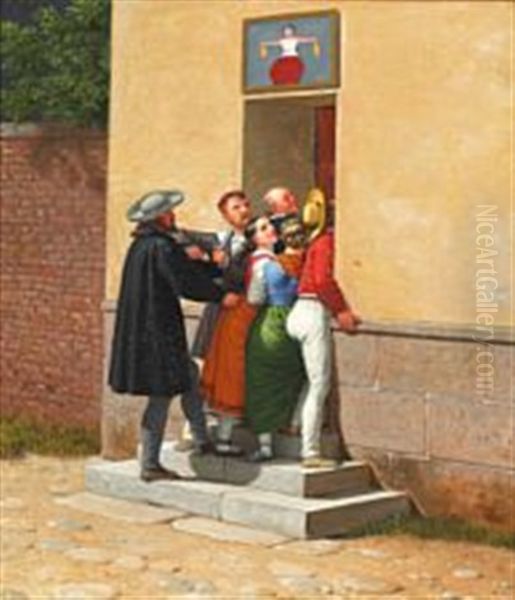 A Crowded Doorway - view 1