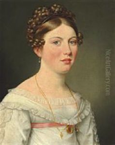 Portrait Of Anna Joachimine Henriette Bruun De Neergaard ( 1800-1831 ) Portrait Of Anna Joachimine Henriette Bruun De Neergaard ( 1800-1831 )