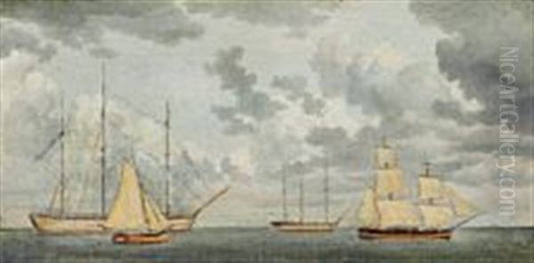 A Study Of The Sky With An Outline Of Ships - view 1