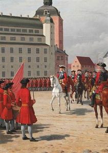 King Frederik Iv Inspecting The New Militia. A Sketch For One Of The Large Paintings For The Parade Hall At Christiansborg Castle