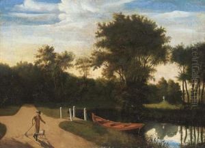View Of The Garden At Sanderumgaard by Christoffer Wilhelm Eckersberg