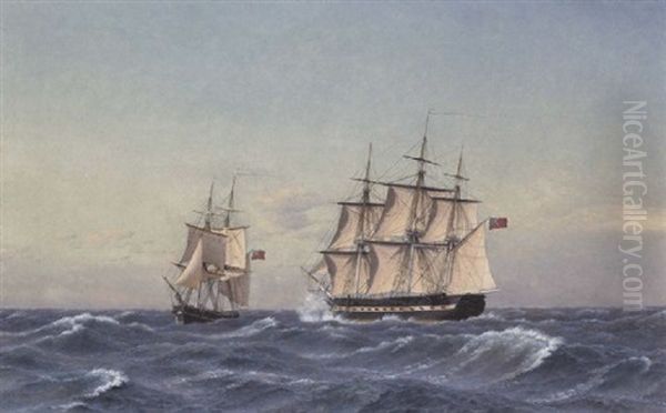 Marine Med To Sejlskibe - view 1