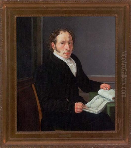 Portraet Af Arkitekt G. F. Hetsch - view 1