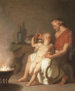 Amor Hos Anacreon by Christoffer Wilhelm Eckersberg