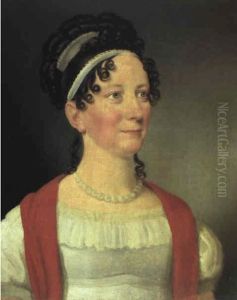 Portraet Af Dronning Marie Sophie Frederike by Christoffer Wilhelm Eckersberg