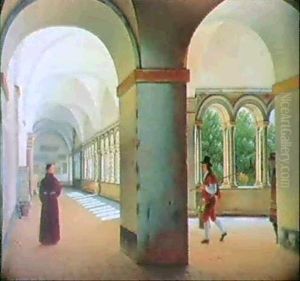 Fra Klostergarden Ved San Paulo Fuore Delle Mure, Rom Fra Klostergarden Ved San Paulo Fuore Delle Mure, Rom