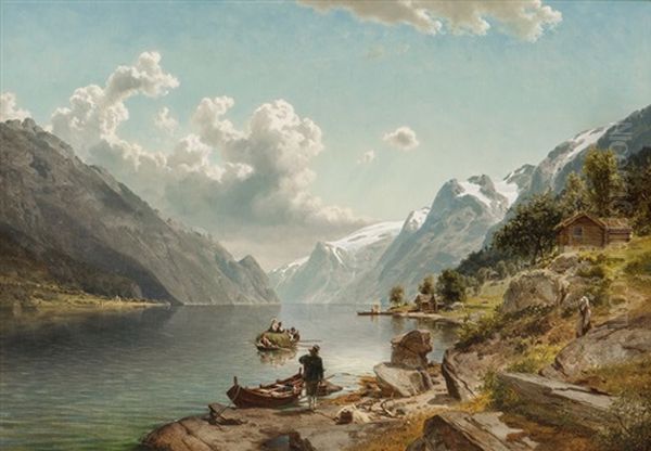 People In Sorfjorden (the Southern Fiord), Hardanger - view 1