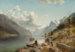 People In Sorfjorden (the Southern Fiord), Hardanger