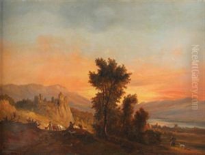 Sydlandsk Landskap by Johan Fredrik Eckersberg