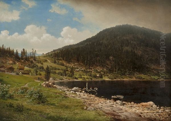 Mountain Landscape With Water 1869 - view 1