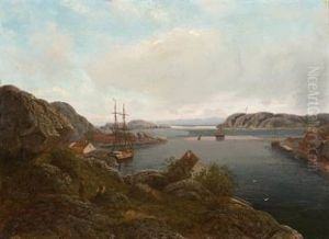 En Uthavn I Skjaergarden by Johan Fredrik Eckersberg