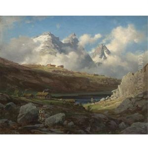 Fjellvandrer (the Mountain Wanderer) by Johan Fredrik Eckersberg