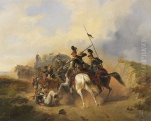 Uberfallsszene by Henri-Ambros Eckert