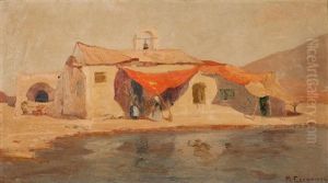Church With Red Shade