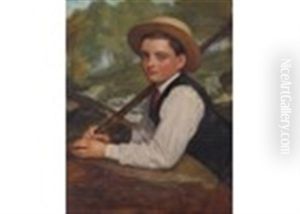 Boy With A Fishing Rod by Eden Upton Eddis