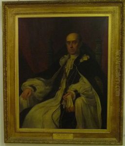 Portrait Of Anthony Wilson Thorold, Bishop Of Winchester, Seated, Wearing Official Robes by Eden Upton Eddis