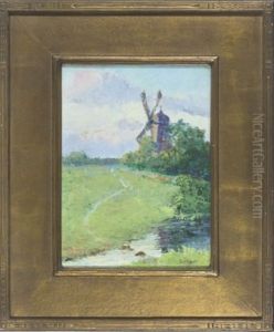 Landscape With Windmill by Henry Stephens Eddy