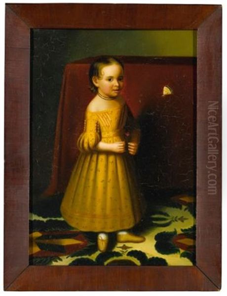 Three Works: Portrait Of A Young Girl With Rose; Portrait Of A Young Girl With Rose And Butterfly; Self-portrait Of Oliver Tarbell Eddy - view 1