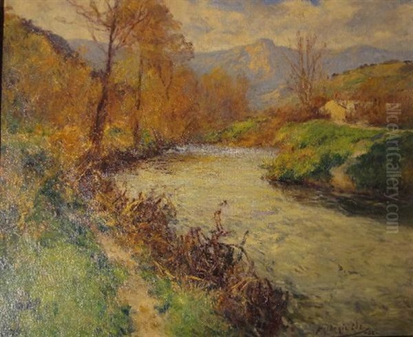 Vue D'une Riviere A L'automne - view 1