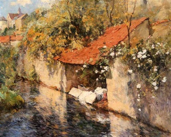 Village Stream, Normandy - view 1
