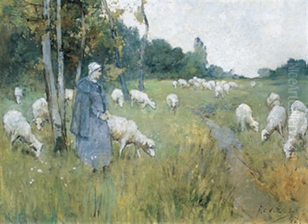 The Shepherdess And Her Flock - view 1