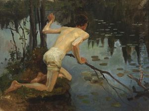 Young Man, Study For The Painting La Sirene (young Man And Mermaid, 1897)