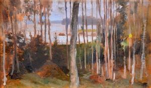 Birches, Haiko by Albert Edelfelt
