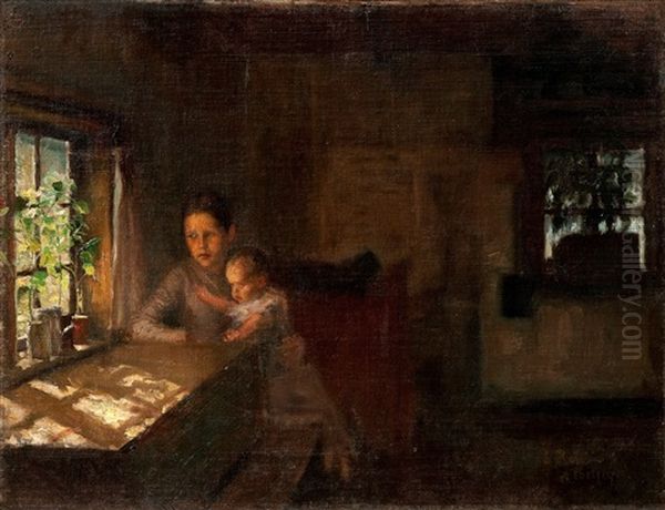 Interior Of A Crofter's Cottage (study) - view 1