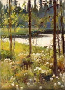 Haikon Metsalampi by Albert Edelfelt