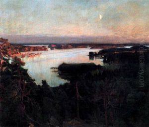 Sommarafton Vid Haikofjarden by Albert Edelfelt