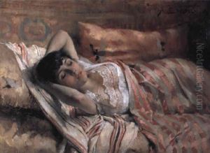 Sovande Modell by Albert Edelfelt