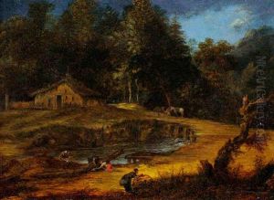 Paysage Aux Pecheurs by Gerard Van Edema