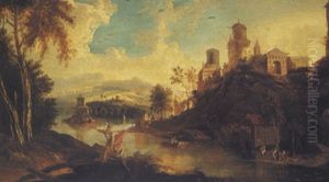 Capriccio River Landscape With Figures Capriccio River Landscape With Figures