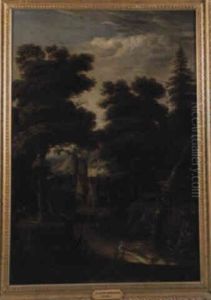 Landscape With Figures Outside A Village Landscape With Figures Outside A Village