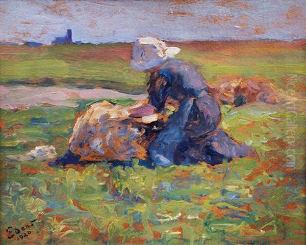 Woman On The Field - view 1