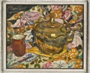 Jugendstil-stilleben Mit Teekessel Jugendstil-stilleben Mit Teekessel