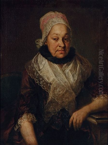 Portrait Einer Alteren Dame Mit Spitzenhaube - view 1