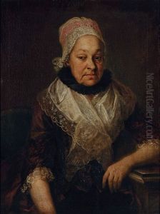 Portrait Einer Alteren Dame Mit Spitzenhaube