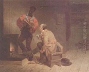 Stoking The Fire by Francis William Edmonds
