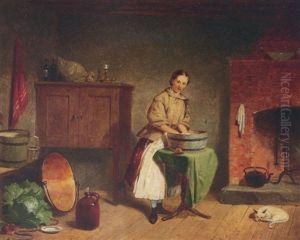Dame In The Kitchen by Francis William Edmonds