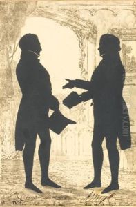An Album Of Silhouettes Of Irish Characters (album W/135 Works) by Augustin Amant Constant Fidele Edouart