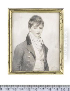 A Young Gentleman, Wearing Dark Coat, White Waistcoat, Chemise, Stock And Frilled Cravat