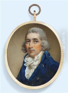 Thomas Graham (1752-1819), In Blue Coat With Large Silver Buttons, Yellow Waistcoat And Frilled White Shirt And Tied Cravat, Powdered Hair