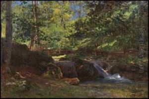 Sunlit Woods by Aaron Allan Edson