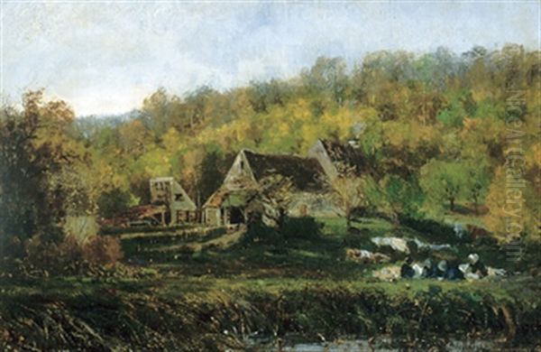 Homestead With Picnickers - view 1