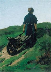 Girl With A Wheelbarrow