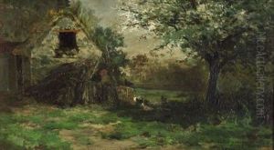 Sketch From My Window, Cernay by Aaron Allan Edson