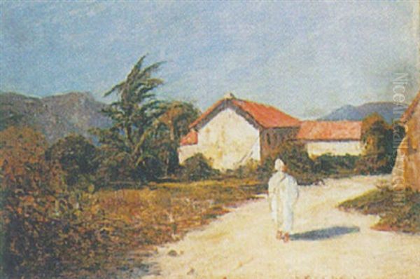A Figure On A Street (the Canarys?) - view 1