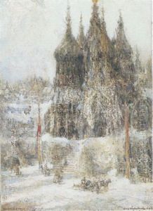 Towers Of Sain Basil, Moscow by George Wharton Edwards